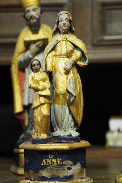 groupe sculpté de confrérie : Éducation de la Vierge