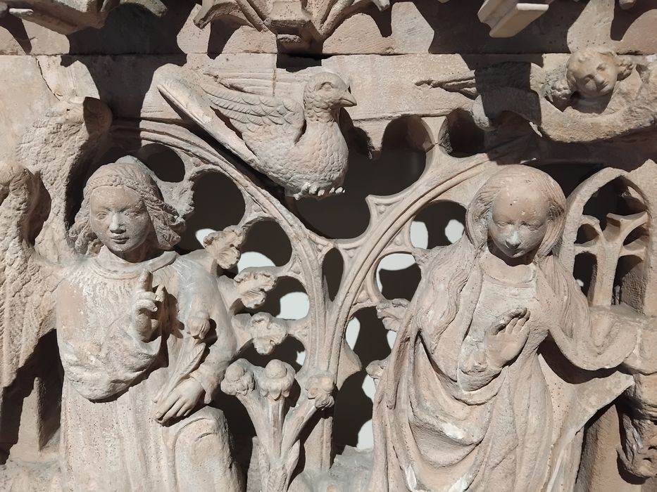 retable, relief : Annonciation, détail