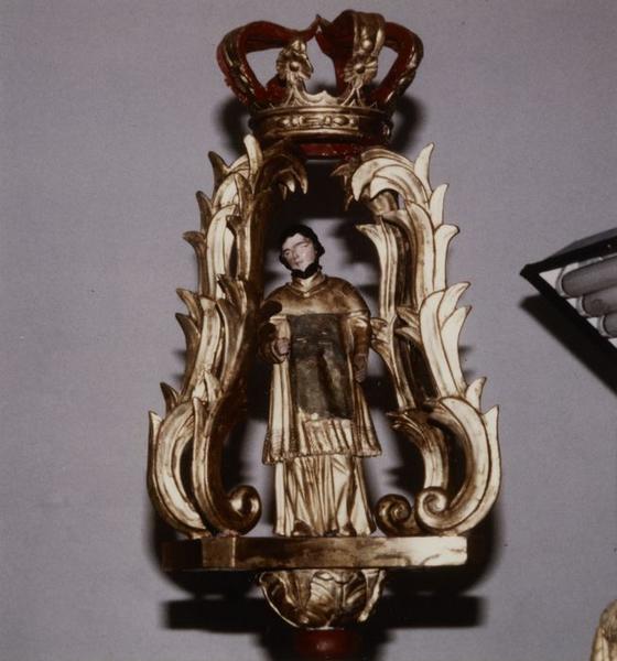 bâton de procession ; statuette : Saint Vincent - © Ministère de la Culture (France), Conservation des antiquités et objets d'art de l'Yonne, tous droits réservés