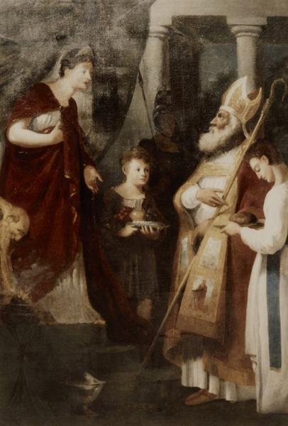 tableau : Saint Germain et l'impératrice de Ravenne