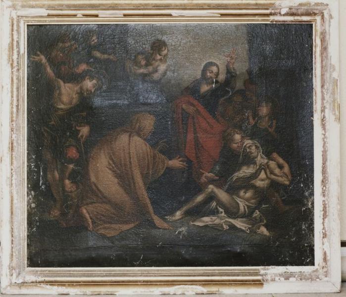 Tableau et cadre : Résurrection du fils de la veuve de Naïm