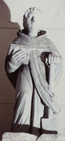 statue : Saint Fiacre - © Ministère de la Culture (France), Conservation des antiquités et objets d'art de l'Yonne, tous droits réservés