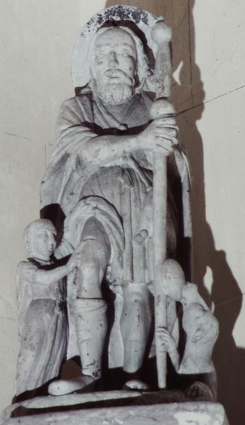 statue : Saint Roch - © Ministère de la Culture (France), Conservation des antiquités et objets d'art de l'Yonne, tous droits réservés