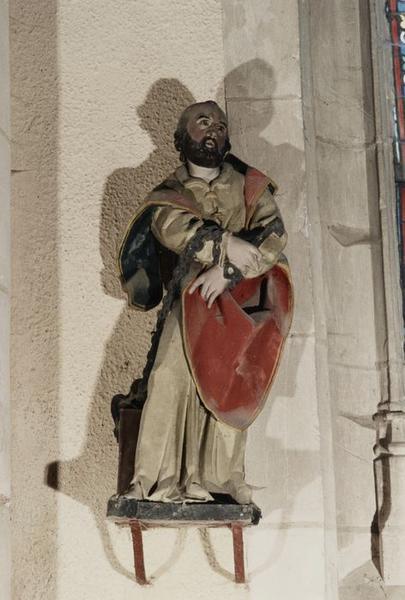 statue (statuette) : saint Pierre aux liens - © Ministère de la Culture (France), Conservation des antiquités et objets d'art de l'Yonne, tous droits réservés