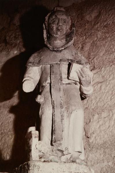 Statue : Saint moine assis