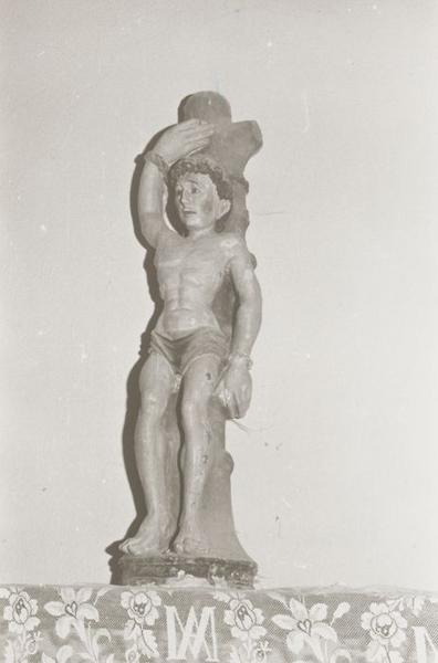 statue : Saint Sébastien - © Ministère de la Culture (France), Conservation des antiquités et objets d'art de l'Yonne, tous droits réservés