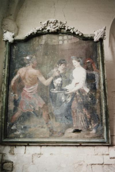 tableau ; cadre : Salomé recevant la tête de saint Jean-Baptiste - © Ministère de la Culture (France), Conservation des antiquités et objets d'art de l'Yonne, tous droits réservés