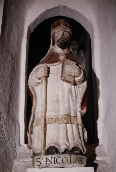 statue : Saint Nicolas - © Ministère de la Culture (France), Conservation des antiquités et objets d'art de l'Yonne, tous droits réservés