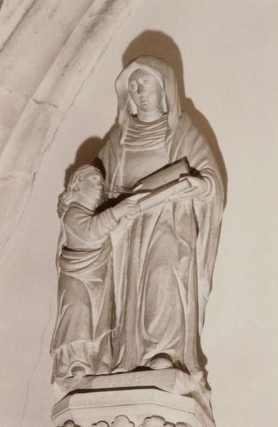 statue : Education de la Vierge - © Ministère de la Culture (France), Conservation des antiquités et objets d'art de l'Yonne, tous droits réservés