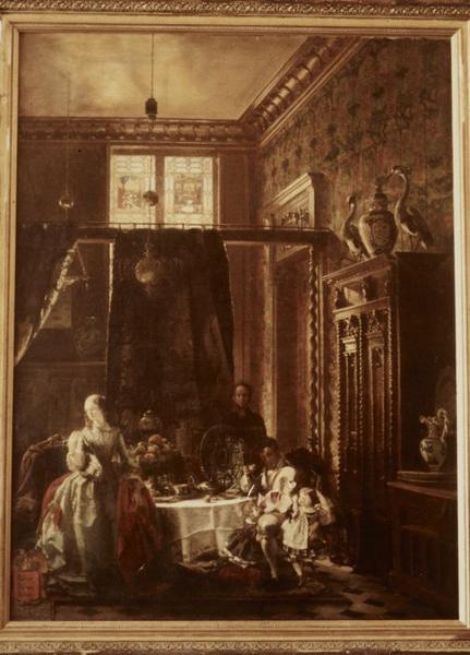 tableau : La Richesse ou le Riche - © Ministère de la Culture (France), Conservation des antiquités et objets d'art de l'Yonne, tous droits réservés