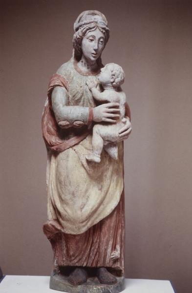statue : Vierge à l'Enfant - © Ministère de la Culture (France), Conservation des antiquités et objets d'art de l'Yonne, tous droits réservés