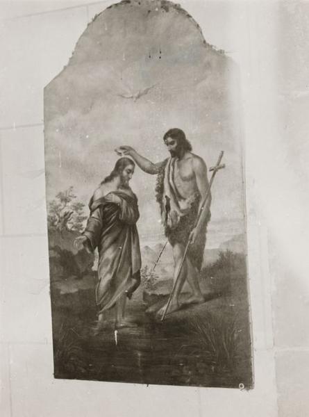 tableau : Baptême du Christ - © Ministère de la Culture (France), Conservation des antiquités et objets d'art de l'Yonne, tous droits réservés