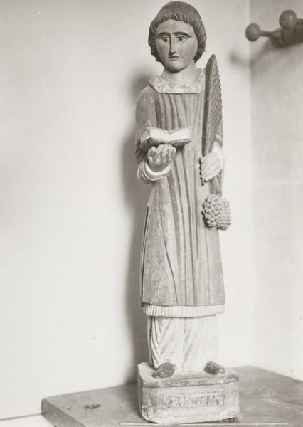 statue : Saint Vincent - © Ministère de la Culture (France), Conservation des antiquités et objets d'art de l'Yonne, tous droits réservés