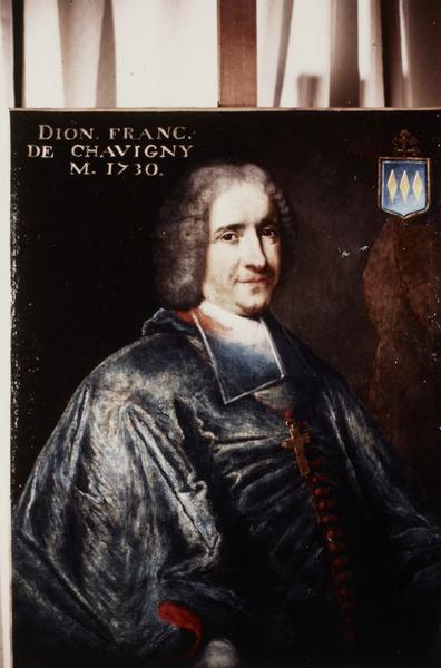 tableau : Portrait de Denis François Bouthilier de Chavigny, archevêque de Sens (1716-1730) - © Ministère de la Culture (France), Conservation des antiquités et objets d'art de l'Yonne, tous droits réservés