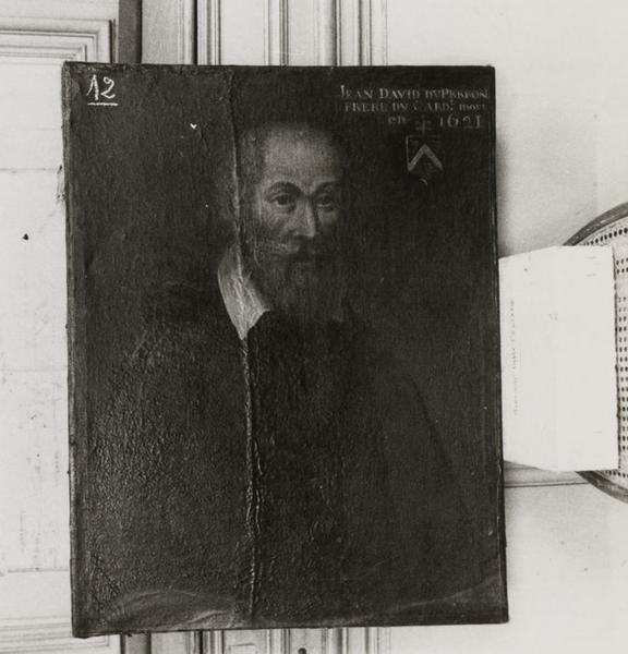 tableau : Portrait de Jean Davy du Perron (+1621), frère du Cardinal du Perron - © Ministère de la Culture (France), Conservation des antiquités et objets d'art de l'Yonne, tous droits réservés