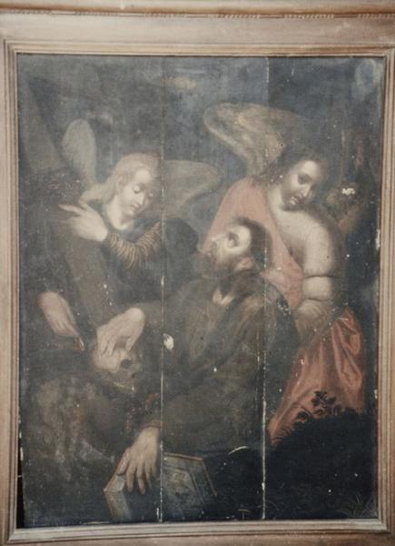 Tableau : Saint Jérôme visité par deux anges