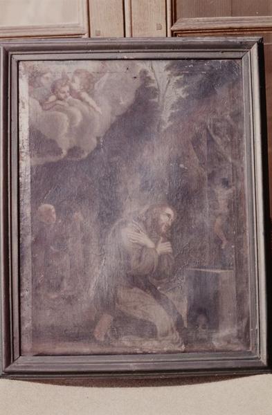 tableau : Saint François en prière au mont Alverne