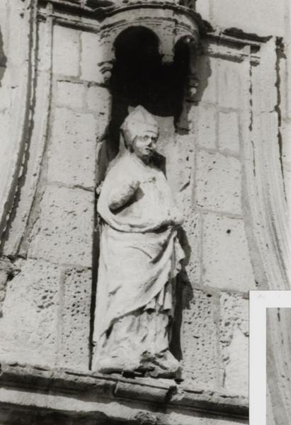 statue : Saint évêque - © Ministère de la Culture (France), Conservation des antiquités et objets d'art de l'Yonne, tous droits réservés