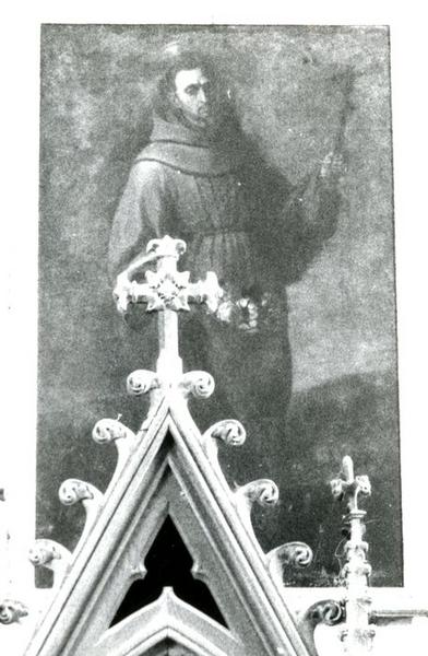 tableau : Saint François d'Assise - © Ministère de la Culture (France), Conservation des antiquités et objets d'art de l'Yonne, tous droits réservés