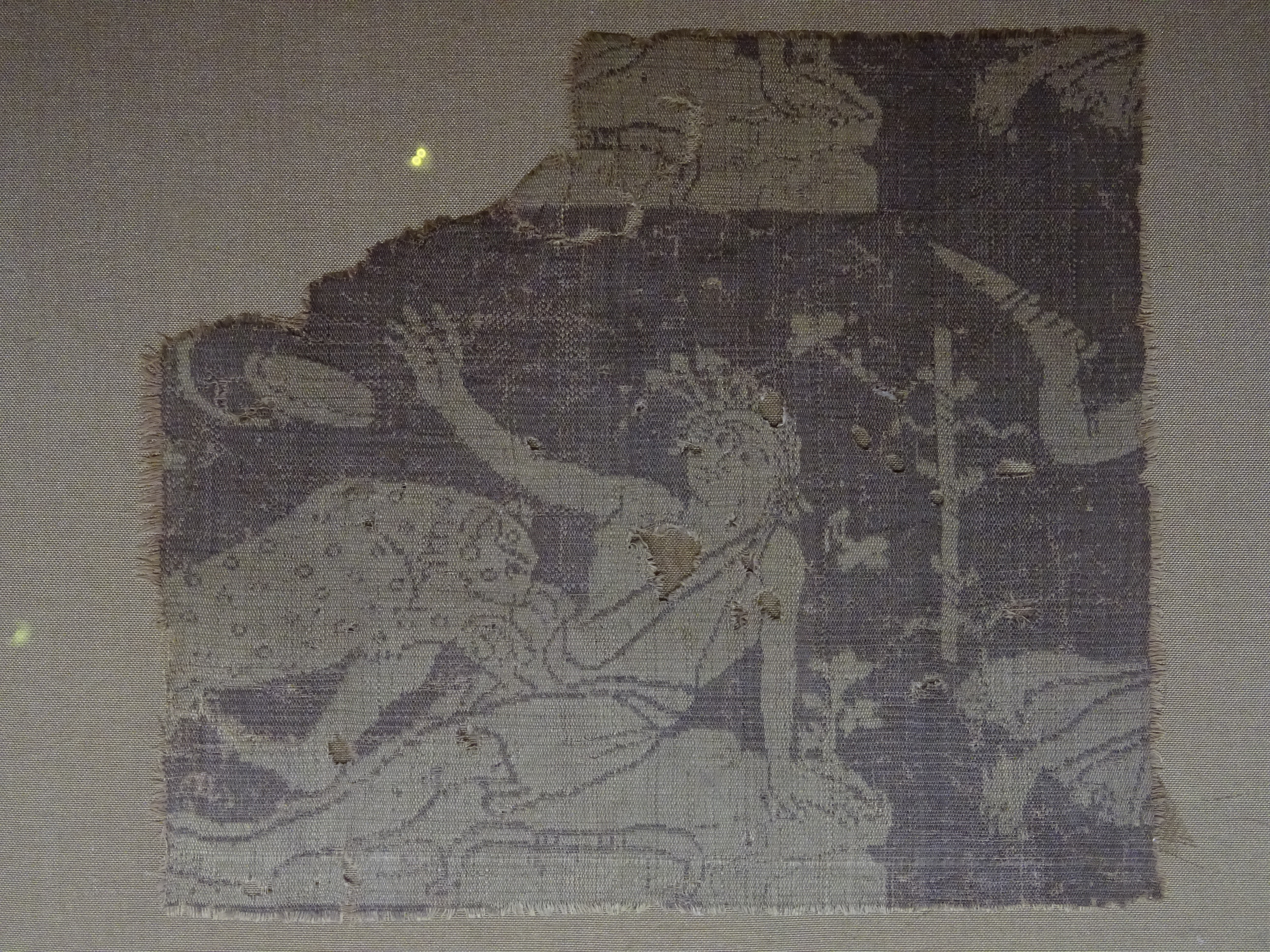 morceau de tissu : scène dionysiaque