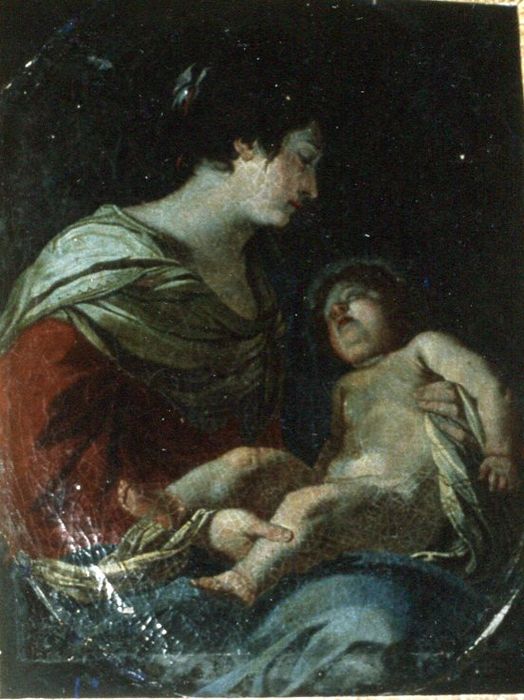 tableau : Vierge à l'Enfant - © Ministère de la Culture (France), Conservation des antiquités et des objets d'art de l'Yonne – Tous droits réservés