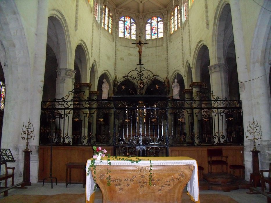 clôture de choeur, vue partielle