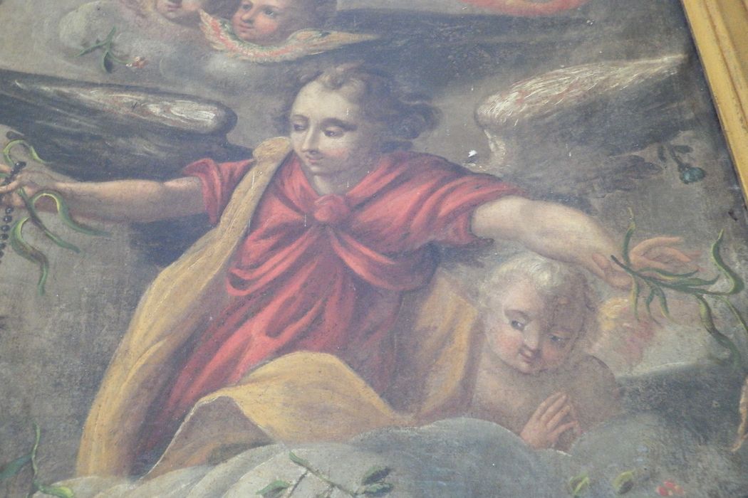 tableau : L'Institution du Rosaire, détail