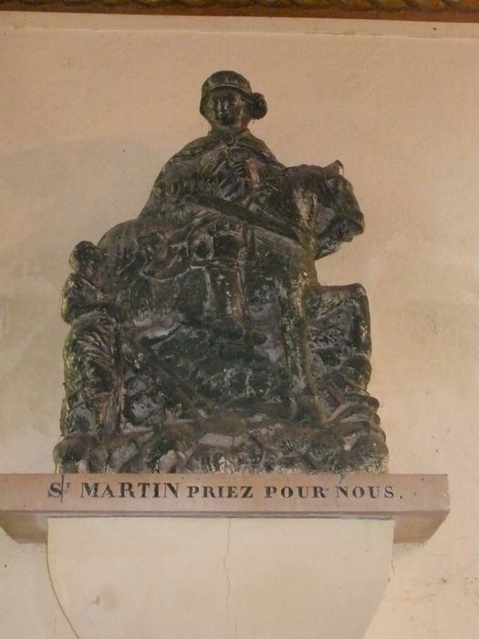 groupe sculpté : La Charité de saint Martin