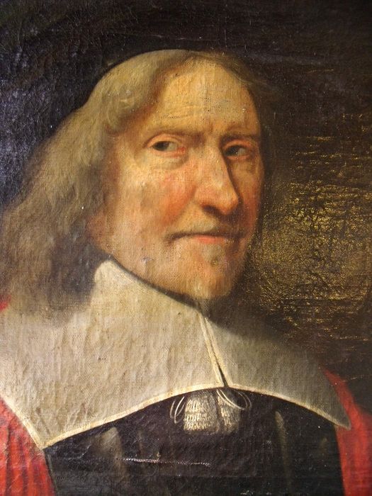 tableau : portrait de Pierre Odebert, président aux requêtes du palais de Justice, vue partielle - © Ministère de la Culture (France), Conservation des antiquités et des objets d'art de l'Yonne – Tous droits réservés