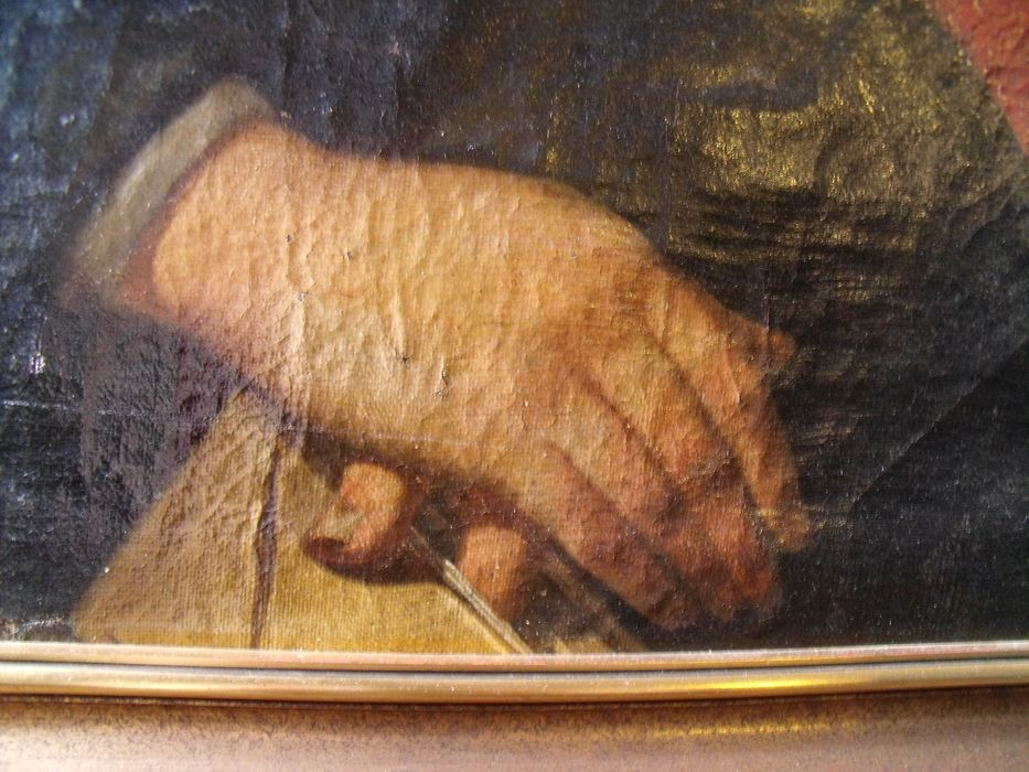 tableau : portrait de Pierre Odebert, président aux requêtes du palais de Justice, détail - © Ministère de la Culture (France), Conservation des antiquités et des objets d’art de l'Yonne, tous droits réservés