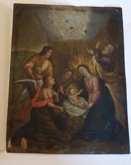 Tableau : L'Adoration de l'Enfant Jésus