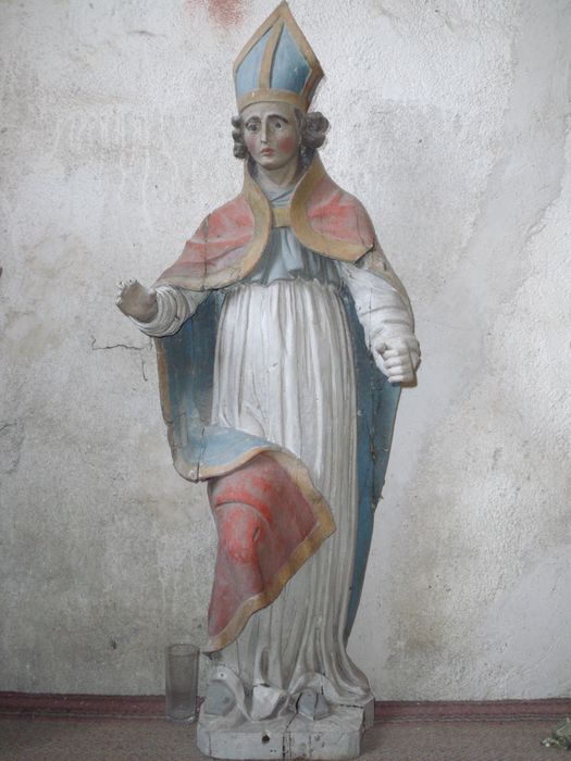statue : Saint Pregts - © Ministère de la Culture (France), Conservation des antiquités et des objets d’art de l'Yonne – Tous droits réservés 