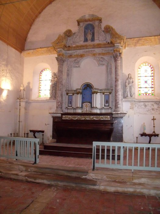 retable ; statue : Sainte Geneviève