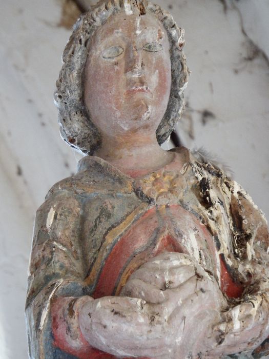 statue : Saint Jean-Baptiste, vue partielle - © Ministère de la Culture (France), Conservation des antiquités et des objets d’art de l’Yonne – Tous droits réservés