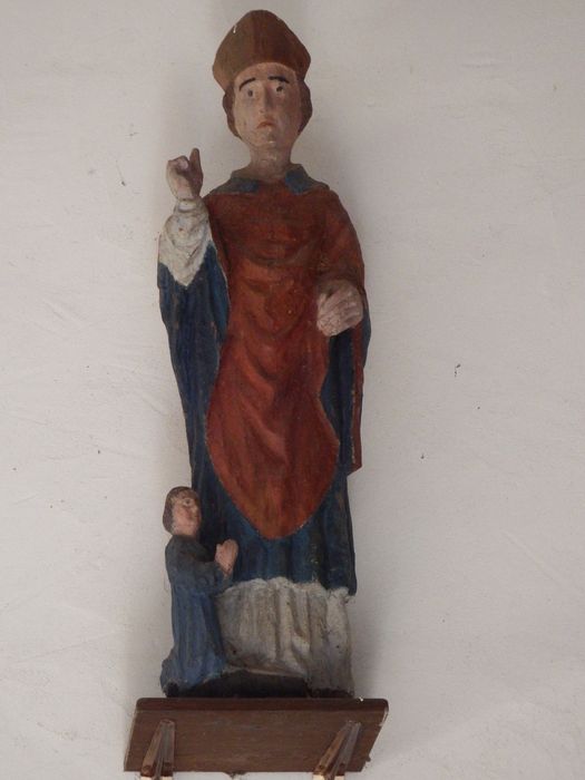 statue : Saint évêque - © Ministère de la Culture (France), Conservation des antiquités et des objets d’art de l’Yonne – Tous droits réservés