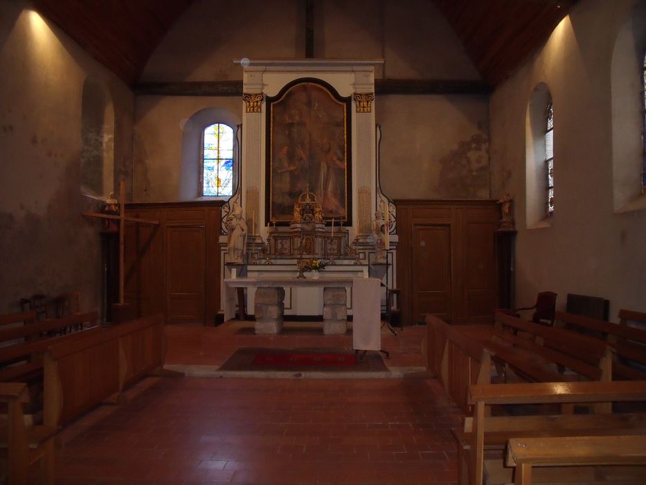 maître-autel, retable, tabernacle, tableau : Saint Vincent et saint Germain - © Ministère de la Culture (France), Conservation des antiquités et des objets d’art de l'Yonne – Tous droits réservés 