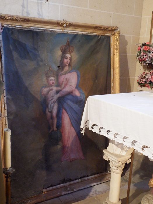 Tableau et son cadre : Vierge à l’Enfant