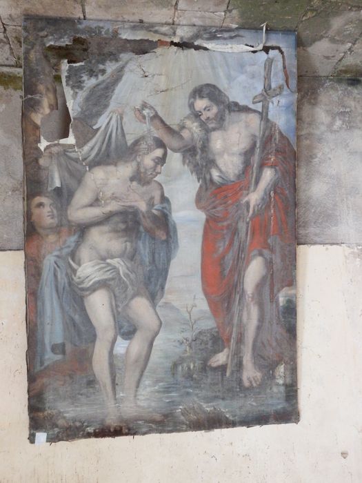 tableau : Baptême du Christ - © Ministère de la Culture (France), Conservation des antiquités et des objets d’art de l'Yonne – Tous droits réservés 