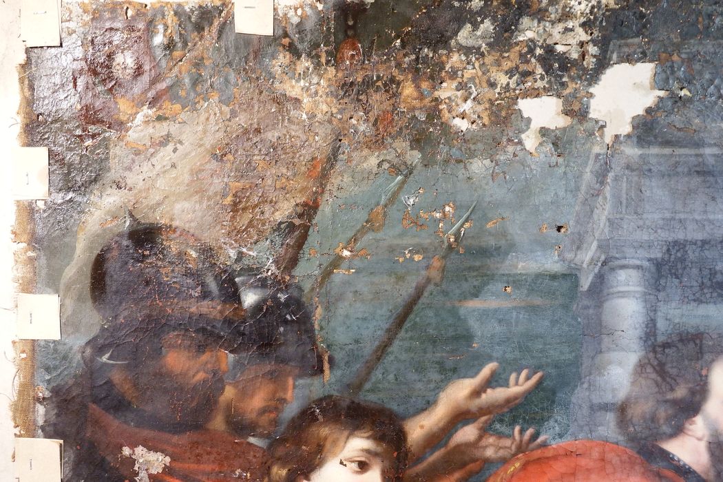 tableau : Rencontre d'Abraham et Melchisedech (La), détail