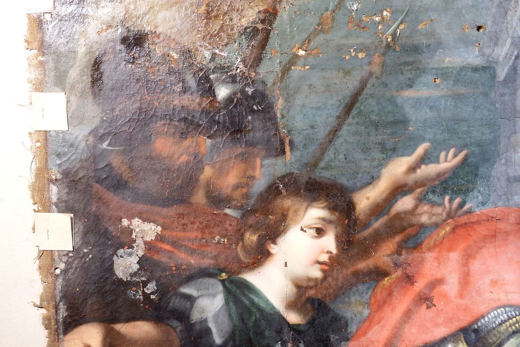 tableau : Rencontre d'Abraham et Melchisedech (La), détail