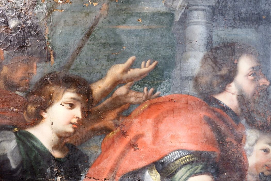 tableau : Rencontre d'Abraham et Melchisedech (La), détail