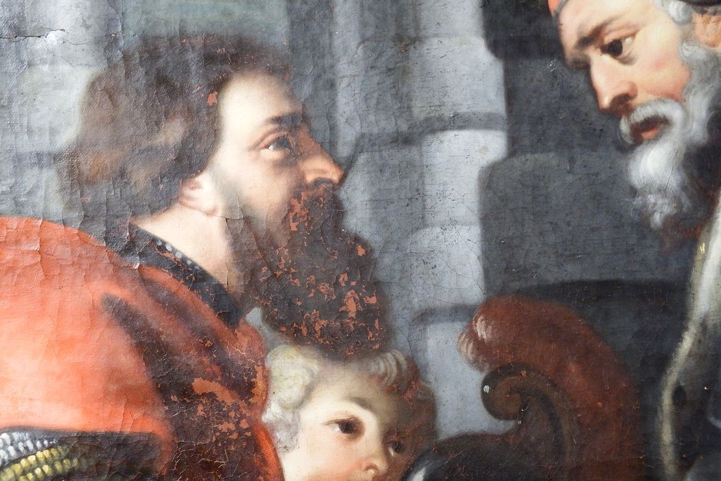 tableau : Rencontre d'Abraham et Melchisedech (La), détail