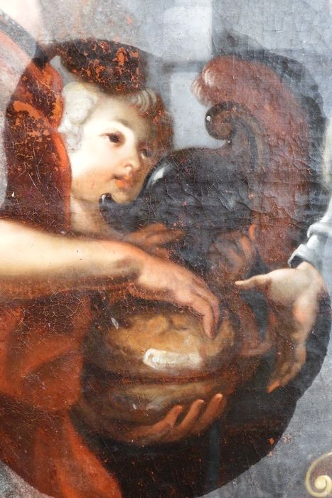 tableau : Rencontre d'Abraham et Melchisedech (La), détail