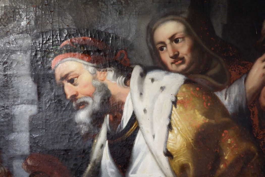 tableau : Rencontre d'Abraham et Melchisedech (La), détail