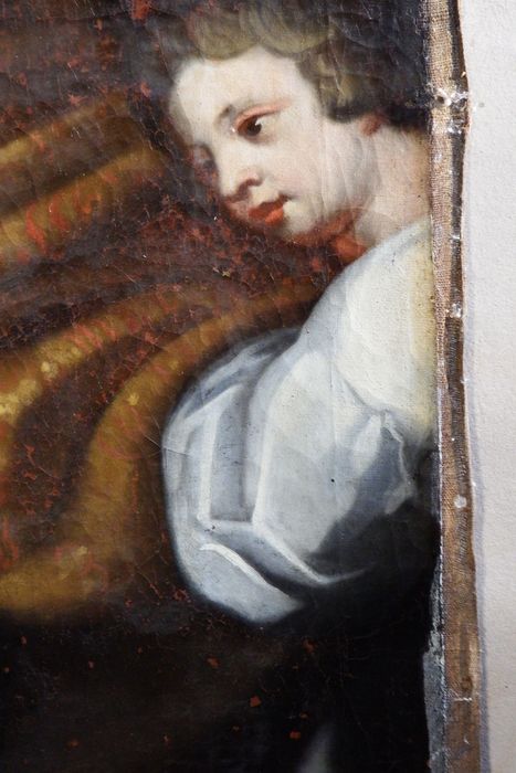 tableau : Rencontre d'Abraham et Melchisedech (La), détail