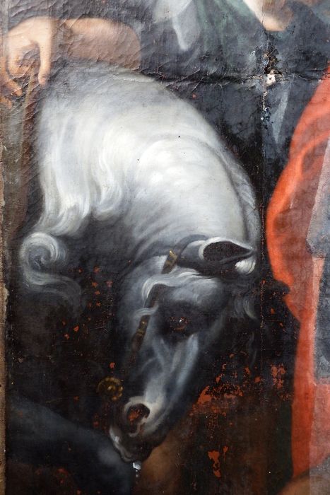 tableau : Rencontre d'Abraham et Melchisedech (La), détail