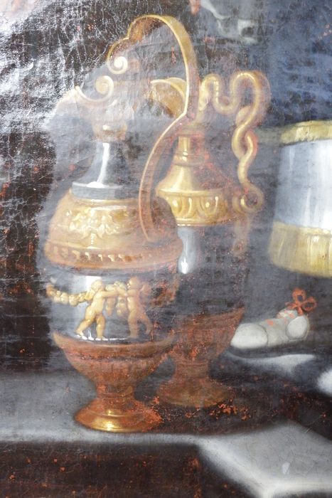 tableau : Rencontre d'Abraham et Melchisedech (La), détail