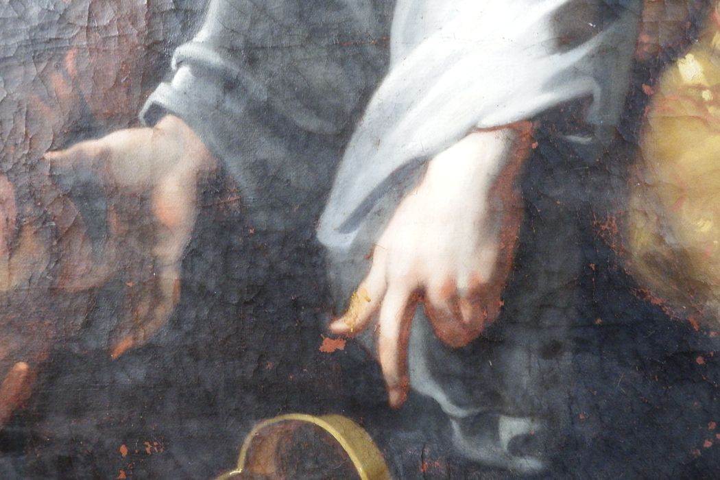 tableau : Rencontre d'Abraham et Melchisedech (La), détail