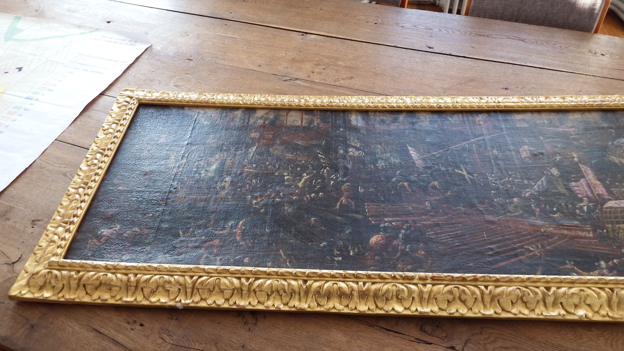 tableau : Bataille de Lépante, vue partielle