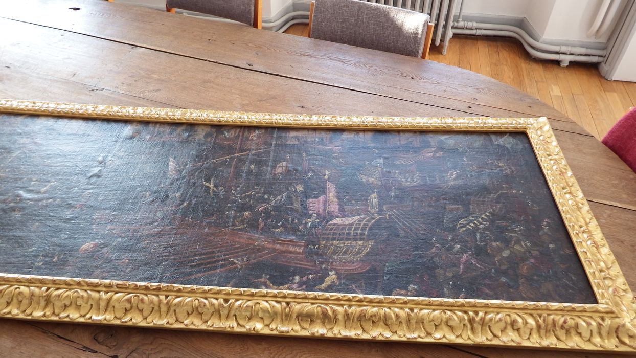 tableau : Bataille de Lépante, vue partielle